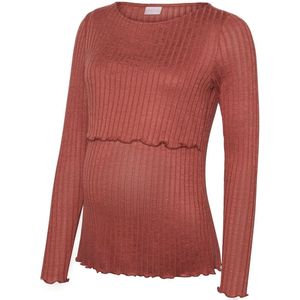 MAMALICIOUS - MLZENIA JUNE - T-shirt - Donkerrood - Met Borstvoedingsfunctie