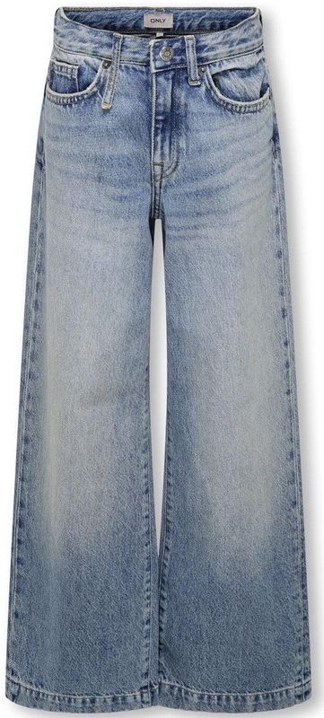 ONLY - KOGBROOME HW WIDE DNM TAI - Jeans - Medium Blue Denim - Wide-leg