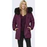 Onliris - Lange Parka - Winterjas - Met Afneembare Rand van Synthetisch Bont