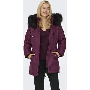 Onliris - Lange Parka - Winterjas - Met Afneembare Rand van Synthetisch Bont