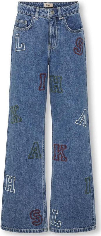 ONLY - KOGJUICY HW WIDE LEG - Jeans - Medium Blue Denim
