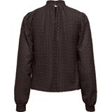 Only - Colbie Top - Donkerbruin - Longsleeve