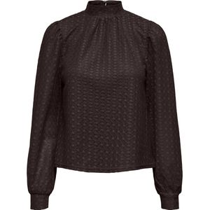 Only - Colbie Top - Donkerbruin - Longsleeve