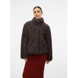 Vero Moda - Monroe - Jas - Synthetisch Bont - Hoge Opstaande Kraag - Lange Mouwen