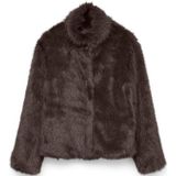 Vero Moda - Monroe - Jas - Synthetisch Bont - Hoge Opstaande Kraag - Lange Mouwen
