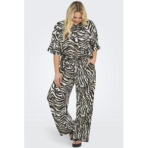 ONLY CARMAKOMA - Regular Fit - Broeken - Viscose - Met Koordsluiting - Zijzakken