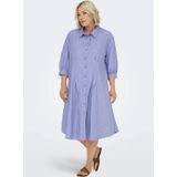 Carbjorg - Midi-jurk - O-hals - 3/4 Mouwen - Regular Fit