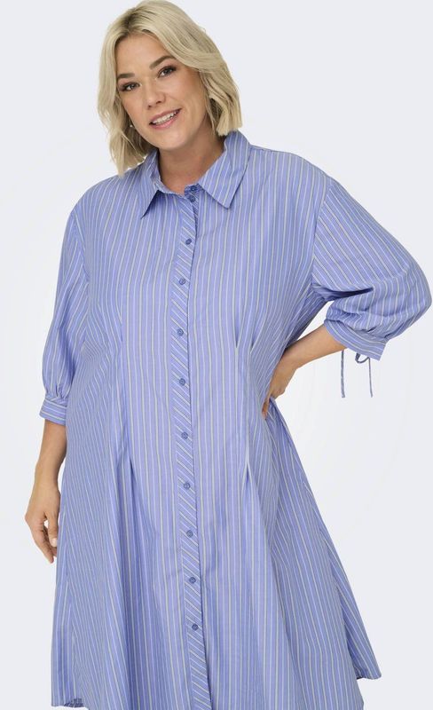 Carbjorg - Midi-jurk - O-hals - 3/4 Mouwen - Regular Fit