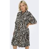 ONLY CARMAKOMA - Lange Jurk - Casual - Midi-lengte - O-hals - 2/4 Mouwen