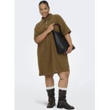 Cargry-nessa - Korte Jurk - Corduroy - Oversized Fit - Geplooid Detail