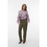 VERO MODA - VMGIABELLA HW PANT - Broek - Groen - Regular Pasvorm