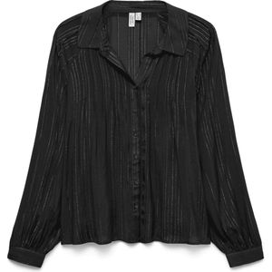 Vero Moda - Vmgolia Ls Shirt - Zwart - Lange Mouwen