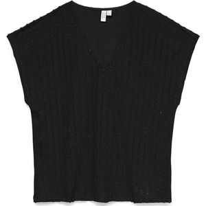 Vero Moda - Vmgloriana V-neck Top - T-shirt - Zwart - Dames