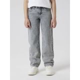 Straight Fit Jeans - Used Effect - Katoen - Verstelbare Taille