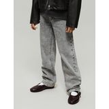 Straight Fit Jeans - Used Effect - Katoen - Verstelbare Taille