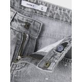 Straight Fit Jeans - Used Effect - Katoen - Verstelbare Taille