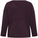 Only - Carmakoma - Trui - Bordeaux - Lange Mouw