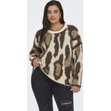 Caredelie - Gebreide Pullover - O-hals - Lange Mouwen - Regular Fit