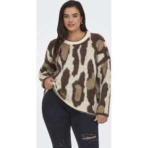 Caredelie - Gebreide Pullover - O-hals - Lange Mouwen - Regular Fit