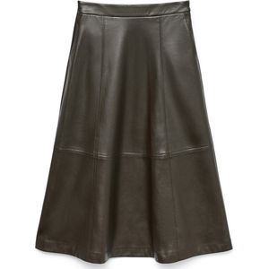 VERO MODA - VMOLIVE HW COATED ANKLE SKIRT PRM - Dames Rok