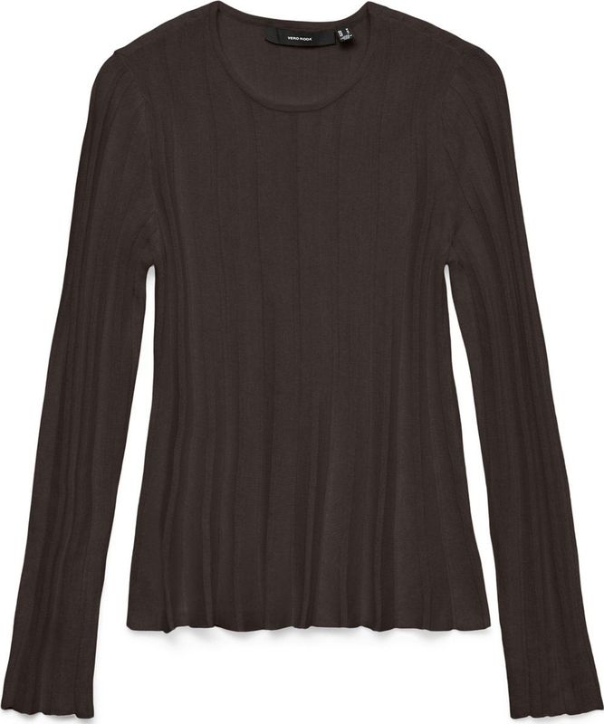 Vero Moda - Vmlana Ls O-neck Pullover - Chocolate Torte - Dames Trui