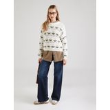 Vero Moda - Vmidelle Ls O-neck - Damestrui - Birch/w. Pink Dogwood