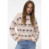 Vero Moda - Vmidelle Ls O-neck - Pullover - Beige - Dames