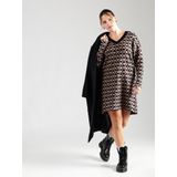 Vmcaria - Korte Jurk - Gebreide Jurk - V-Hals - Lange Mouwen - Regular Fit