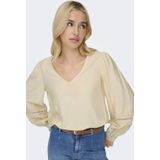 Jacqueline de Yong - Jdyayla Lace Top Wvn - Blouse - Sandshell