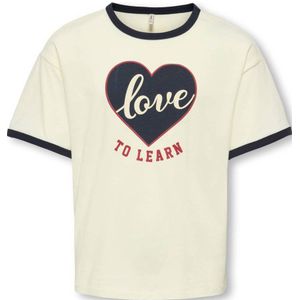 KIDS ONLY GIRL - T-shirt - Katoen - Loose Fit - Korte Mouwen