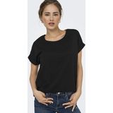 Only - ONLMOSTER GLITTER - T-shirt - Zwart - Regular Fit