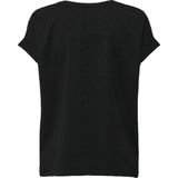 Only - ONLMOSTER GLITTER - T-shirt - Zwart - Regular Fit
