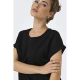 Only - ONLMOSTER GLITTER - T-shirt - Zwart - Regular Fit