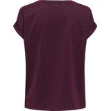ONLY - Onlmoster - T-shirt - Wijnrood - Korte Mouwen