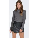 Only - Onlemma Life Ls Glitter Top - Zwart - Dames T-shirt