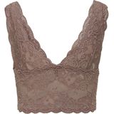 Only - ONLCHLOE - Kanten Top - Cognac - Gevoerde Cups - Stretch