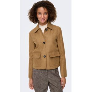 JDY - Suede Jasje - Camel - Leren Jassen