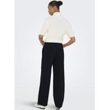 Only - Onlrina Life Button Pant - Zwart - Broek - Dames