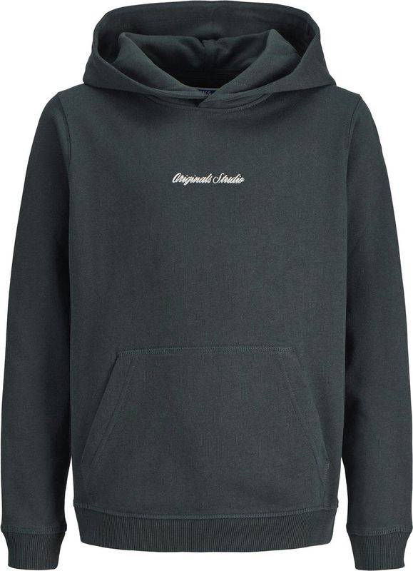 Jack and Jones Junior - Hoodie - Groen - Geborsteld Stof