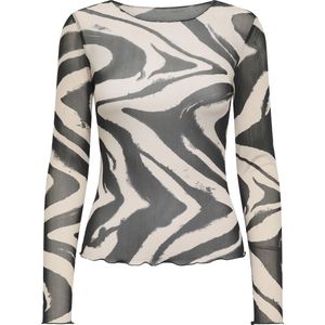 Jacqueline de Yong - Jdyelsa New O Neck Top - Zwart - T-shirt - Dames
