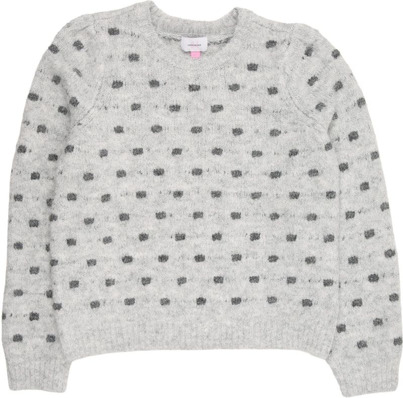 VERO MODA GIRL - VMDOTTY - Gebreide Trui - Grijs Melange
