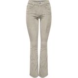 Only - Onlmary-global Mid Cord Flared Pnt - Oatmeal - Ribbroek