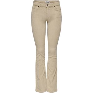 Only - Onlmary-global Mid Cord Flared Pnt - Oatmeal - Dames Broek