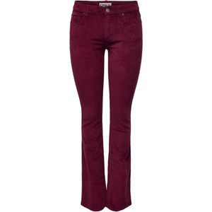 Only - ONLMARY - Ribbroek - Cabernet - Flared - Mid Waist