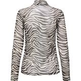 Only - Onlerica Life Mesh Top - T-shirt - Demitasse/zebra - Dames