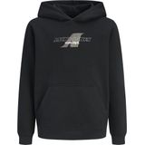 Jack and Jones Junior - Hoodie - Grijs - Sweatstof - Lange Mouwen