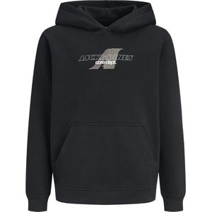 Jack and Jones Junior - Hoodie - Grijs - Sweatstof - Lange Mouwen