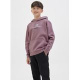 Jack and Jones Junior - Hoodie - Grijs - Sweatstof - Lange Mouwen