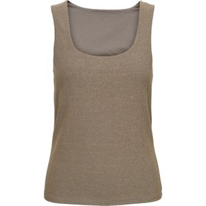 ONLY - ONLEA - Top - Taupe - Mouwloos - Slanke Pasvorm