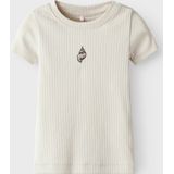 Name It T-Shirt - Rib - NbfHusina - Zandschelp - Name It - 50 - T-Shirts